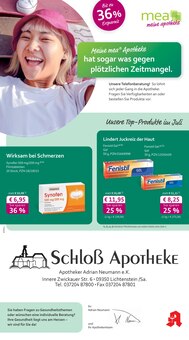 Aktueller mea - meine apotheke Prospekt "Unsere Juli-Angebote" für Lichtenstein (Sachsen) Aktueller mea - meine apotheke Prospekt für Lichtenstein (Sachsen) mit Seiten