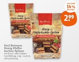 Honig-Pfefferkuchen-Spitzen Angebote von Emil Reimann bei tegut Stadtallendorf für 2,99 €