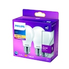 Lot de 2 ampoules LED - PHILIPS en promo chez Carrefour Market Dreux à 13,49 €