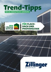 Aktueller Bauzentrum Zillinger Baumarkt Prospekt in Außernzell und Umgebung, "Trend-Tipps FÜR DIE ENERGETISCHE SANIERUNG" mit 8 Seiten, 04.10.2024 - 13.10.2024