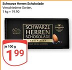 Aktuelles Schwarze Herren Schokolade Angebot bei GLOBUS in Siegen (Universitätsstadt) ab 1,99 €