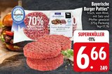 Bayerische Burger Patties im Angebot bei EDEKA in Ravensburg Bayerische Burger Patties Angebote bei EDEKA Ravensburg für 6,66 €