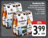 Bier im Angebot bei EDEKA in Coburg Bier Angebote von Krombacher bei EDEKA Coburg für 3,99 €