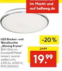 LED Decken- und Wandleuchte 'Shining Frame' im aktuellen Hellweg Prospekt