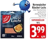 Norwegischer Räucher-Lachs bei EDEKA im Holzkirchen Prospekt für 3,99 €