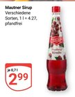 Sirup Angebote von Mautner bei GLOBUS Mannheim für 2,99 €