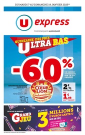 Catalogue Supermarchés U Express en cours à Blamont et alentours, "LA QUINZAINE DES PRIX ULTRA BAS", 14 pages, 07/01/2025 - 19/01/2025