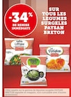 Promo -34% de remise immédiate sur tous les legumes surgeles paysan breton à  dans le catalogue Super U à Tavaux