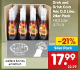 Cola Mix 0,2 Liter, 24er Pack Angebote von Dreh und Drink bei Netto Marken-Discount Rheinfelden für 17,99 €