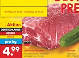 Aktuelle Schweinefleisch Angebote bei Netto Marken-Discount in Magdeburg Aktuelles Schweine-Nacken Angebot bei Netto Marken-Discount in Magdeburg ab 4,99 €