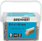 Vis inox a2 pour aggloméré en promo chez Brico Dépôt Nantes à 33,90 €