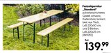 Aktuelle Bierzeltgarnitur Angebote bei BayWa Bau- und Gartenmärkte in Nürnberg Aktuelles Festzeltgarnitur Standard Angebot bei BayWa Bau- und Gartenmärkte in Nürnberg ab 139,99 €