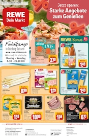 Huhn im REWE Prospekt in Duisburg Aktueller REWE Prospekt mit Huhn, "Dein Markt", Seite 1