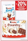 Riegel von Kinder bei E center im Angebot Riegel von Kinder im aktuellen E center Prospekt