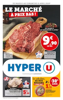 Prospectus Hyper U à Saint-Herblain, "Le marché à prix bas !", 18 pages de promos valables du 09/04/2024 au 21/04/2024