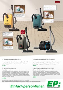 Staubsauger im EP: Prospekt "Miele Hausgeräte -effizient und langlebig-" mit 12 Seiten (Bochum)