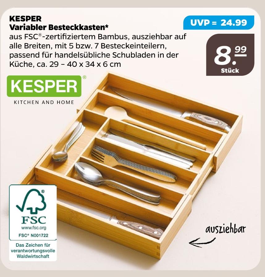 Variabler Besteckkasten
