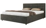 Polsterbett 140x200 Grau mit Bettkasten bei Möbel Kraft im Prospekt "" für 690,00 €