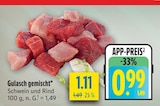 Gulasch gemischt Angebote bei diska Hof für 0,99 €