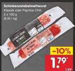 Aktuelles Schinkenzwiebelmettwurst Angebot bei Netto Marken-Discount in Hannover ab 1,79 €