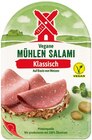 Veganer Schinken Spicker oder Vegane Mühlen Salami Angebote von Rügenwalder, Vegan bei REWE Erkrath für 1,11 €