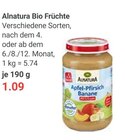 Bio Früchte Apfel-Pfirsich Banane Angebote von Alnatura bei GLOBUS Jena für 1,09 €