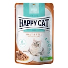 Happy Cat PB Care Meat in Sauce Haut & Fell 85 g Angebote von Happy Cat bei Zookauf Voerde für 0,99 €