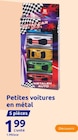 Petites voitures en métal en promo chez Action Dijon à 1,99 €