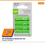 Aufladbare Batterien AA im Angebot bei Action in Ahlen Aufladbare Batterien AA Angebote von GP bei Action Ahlen für 3,88 €