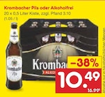 Krombacher Pils oder Alkoholfrei bei Netto Marken-Discount im Niederndodeleben Prospekt für 10,49 €