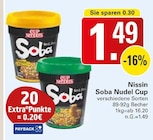 Soba Nudel Cup Angebote von Nissin bei WEZ Minden für 1,49 €