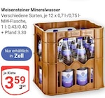 GLOBUS Zell - Mineralwasser Angebot im Prospekt Mineralwasser bei GLOBUS im Zell Prospekt für 3,59 €