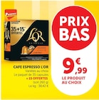 Cafe espresso à Super U dans Pont-Croix