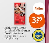 Echte Original Nürnberger Rostbratwürste von Schlütter's im aktuellen tegut Prospekt für 3,29 €