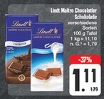 Maître Chocolatier Schokolade Angebote von Lindt bei EDEKA Görlitz für 1,11 €