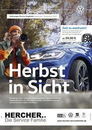 Volkswagen Prospekt "Herbst in Sicht" für Altenburg, 1 Seite, 01.09.2023 - 30.11.2023 Volkswagen Prospekt "Herbst in Sicht" für Altenburg, 1 Seite, 01.09.2023 - 30.11.2023