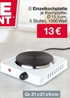Einzelkochplatte im Angebot bei Woolworth in Bochum Einzelkochplatte Angebote bei Woolworth Bochum für 13,00 €