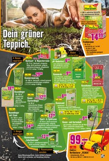 Rasentrimmer im Hornbach Prospekt "Sport? Du schleppst lieber Pflanzringe." mit 33 Seiten (Stuttgart)