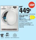 Sèche-linge pompe à chaleur - Electrolux - E.Leclerc à Saint-Ouen Sèche-linge pompe à chaleur - Electrolux en promo chez E.Leclerc Saint-Ouen à 449,00 €