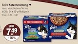 Katzennahrung nass im V-Markt Prospekt Katzennahrung nass von Felix im aktuellen V-Markt Prospekt für 7,49 €