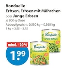 Erbsen von Bonduelle im aktuellen V-Markt Prospekt für 1,99 €