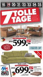 Seats and Sofas Prospekt "7 tolle Tage", 8 Seiten, für Wunstorf, 18.01.2020 - 25.01.2020 Seats and Sofas Prospekt "7 tolle Tage", 8 Seiten, für Wunstorf, 18.01.2020 - 25.01.2020