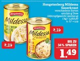 Aktuelles Mildes Weinsauerkraut oder Mildessa 2 Minuten Sauerkraut Angebot bei Marktkauf in Erlangen ab 1,49 €