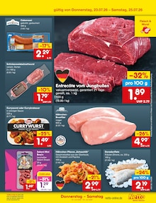 Rindfleisch im Netto Marken-Discount Prospekt "Aktuelle Angebote" mit 73 Seiten (Augsburg)