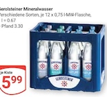 GLOBUS - Mineralwasser Angebot im Prospekt Mineralwasser bei GLOBUS im Prospekt "" für 5,99 €