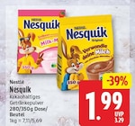 Nesquik von Nestlé für 1,99 € bei EDEKA im Angebot Nesquik von Nestlé im aktuellen EDEKA Prospekt