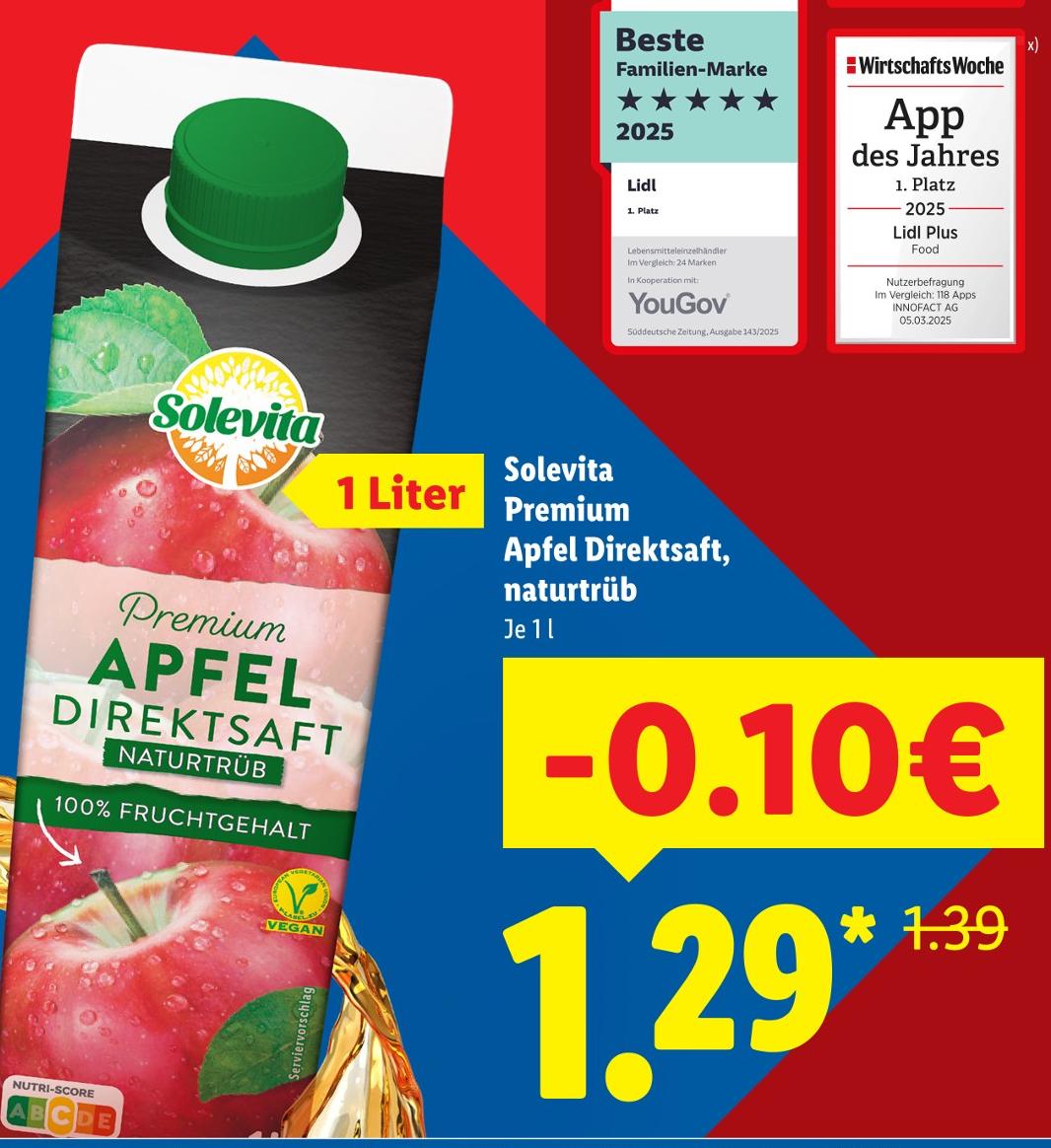 Premium Apfel Direktsaft, naturtrüb