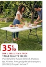 Table pliante 180 cm - Rural Master à Le Mans Table pliante 180 cm en promo chez Rural Master Le Mans à 35,90 €