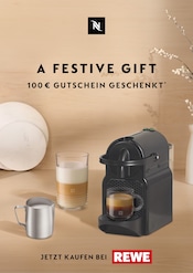 Aktueller Nespresso Prospekt mit Kaffeevollautomat, "A Festive Gift", Seite 1