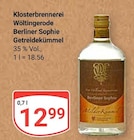 Aktuelles Berliner Sophie Getreidekümmel Angebot bei GLOBUS in Braunschweig ab 12,99 €